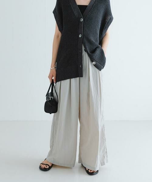 URBAN RESEARCH / アーバンリサーチ その他パンツ | 『撥水/UVカット/接触冷感/イージーケア』『UR TECH』ギャザーワイドパンツ | 詳細15