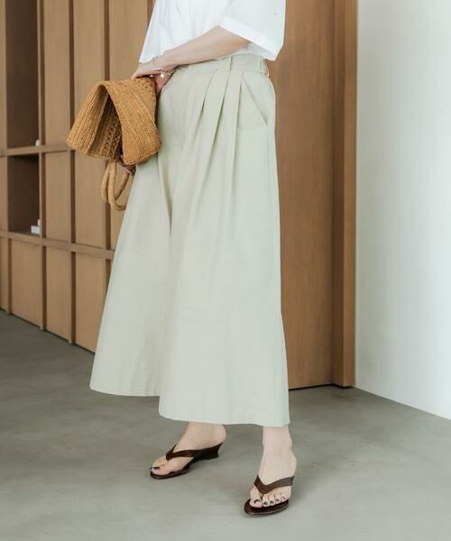 URBAN RESEARCH / アーバンリサーチ その他パンツ | 『2サイズ展開』コットンナイロンタックワイドパンツ | 詳細3