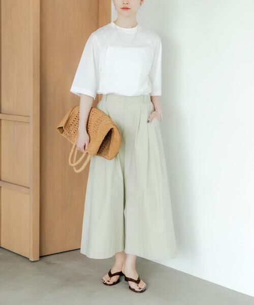 URBAN RESEARCH / アーバンリサーチ その他パンツ | 『2サイズ展開』コットンナイロンタックワイドパンツ | 詳細4