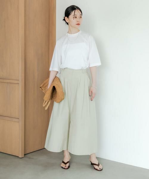 URBAN RESEARCH / アーバンリサーチ その他パンツ | 『2サイズ展開』コットンナイロンタックワイドパンツ | 詳細5