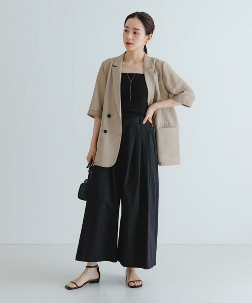 URBAN RESEARCH / アーバンリサーチ その他パンツ | 『2サイズ展開』コットンナイロンタックワイドパンツ | 詳細17