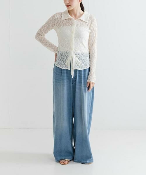 URBAN RESEARCH / アーバンリサーチ デニムパンツ | 『3サイズ展開』綿麻デニムイージーパンツ | 詳細10