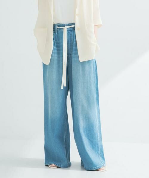 URBAN RESEARCH / アーバンリサーチ デニムパンツ | 『3サイズ展開』綿麻デニムイージーパンツ | 詳細12