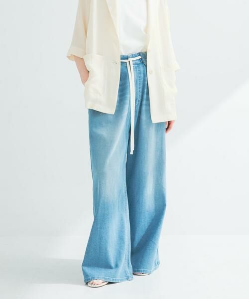 URBAN RESEARCH / アーバンリサーチ デニムパンツ | 『3サイズ展開』綿麻デニムイージーパンツ | 詳細13
