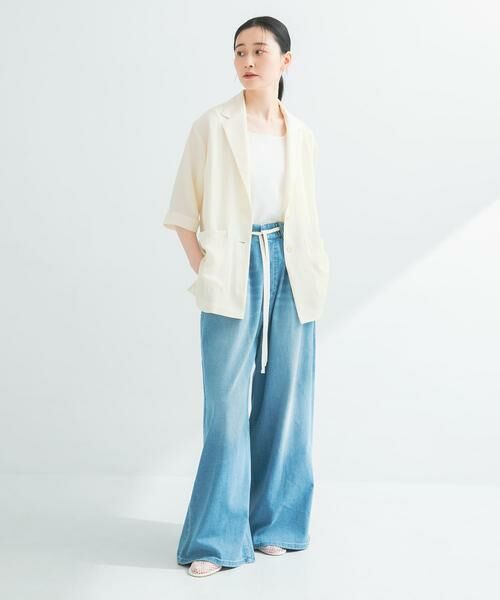 URBAN RESEARCH / アーバンリサーチ デニムパンツ | 『3サイズ展開』綿麻デニムイージーパンツ | 詳細16