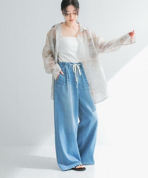 URBAN RESEARCH / アーバンリサーチ デニムパンツ | 『3サイズ展開』綿麻デニムイージーパンツ | 詳細18