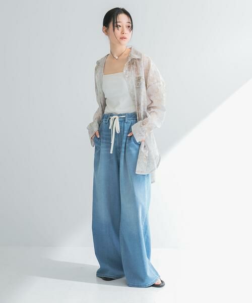 URBAN RESEARCH / アーバンリサーチ デニムパンツ | 『3サイズ展開』綿麻デニムイージーパンツ | 詳細19