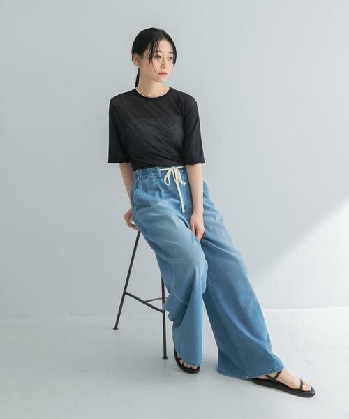 URBAN RESEARCH / アーバンリサーチ デニムパンツ | 『3サイズ展開』綿麻デニムイージーパンツ | 詳細2