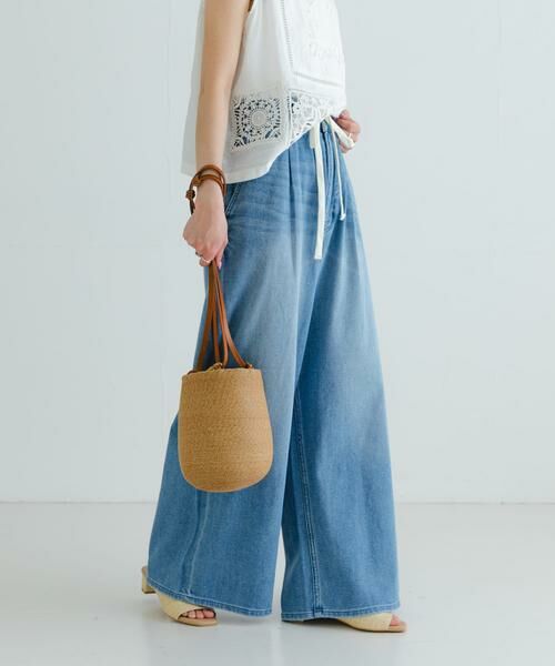 URBAN RESEARCH / アーバンリサーチ デニムパンツ | 『3サイズ展開』綿麻デニムイージーパンツ | 詳細20