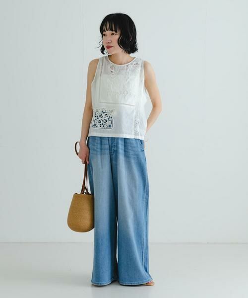 URBAN RESEARCH / アーバンリサーチ デニムパンツ | 『3サイズ展開』綿麻デニムイージーパンツ | 詳細21