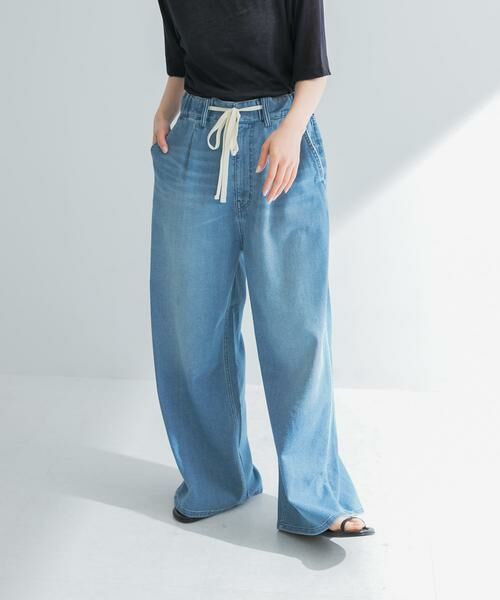 URBAN RESEARCH / アーバンリサーチ デニムパンツ | 『3サイズ展開』綿麻デニムイージーパンツ | 詳細4