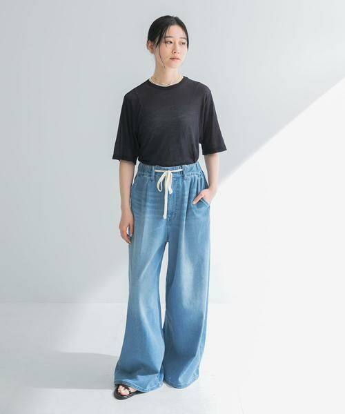 URBAN RESEARCH / アーバンリサーチ デニムパンツ | 『3サイズ展開』綿麻デニムイージーパンツ | 詳細8