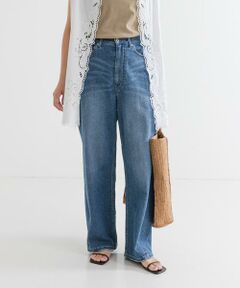 URBAN RESEARCH / アーバンリサーチ デニムパンツ | 『3サイズ展開』綿麻デニムワイドストレートパンツ