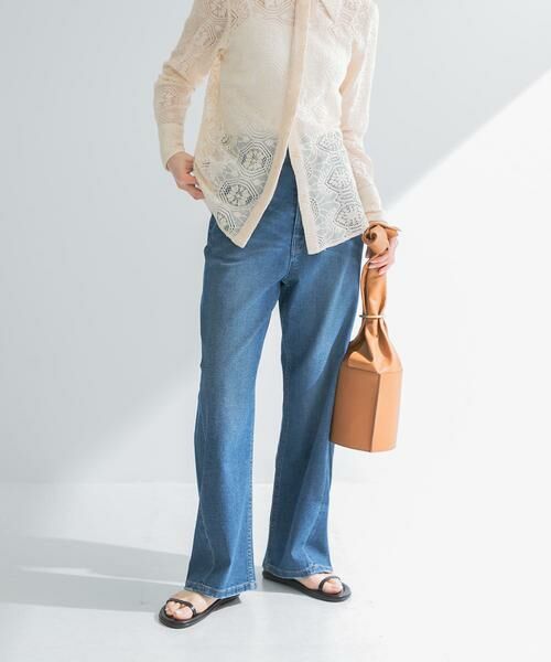 URBAN RESEARCH / アーバンリサーチ デニムパンツ | 『3サイズ展開』綿麻デニムワイドストレートパンツ | 詳細10