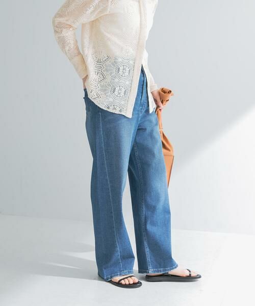 URBAN RESEARCH / アーバンリサーチ デニムパンツ | 『3サイズ展開』綿麻デニムワイドストレートパンツ | 詳細15