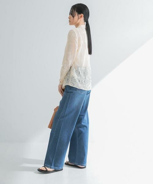 URBAN RESEARCH / アーバンリサーチ デニムパンツ | 『3サイズ展開』綿麻デニムワイドストレートパンツ | 詳細17