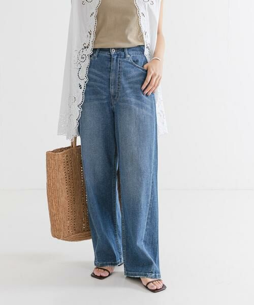 URBAN RESEARCH / アーバンリサーチ デニムパンツ | 『3サイズ展開』綿麻デニムワイドストレートパンツ | 詳細2