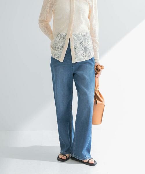 URBAN RESEARCH / アーバンリサーチ デニムパンツ | 『3サイズ展開』綿麻デニムワイドストレートパンツ | 詳細7