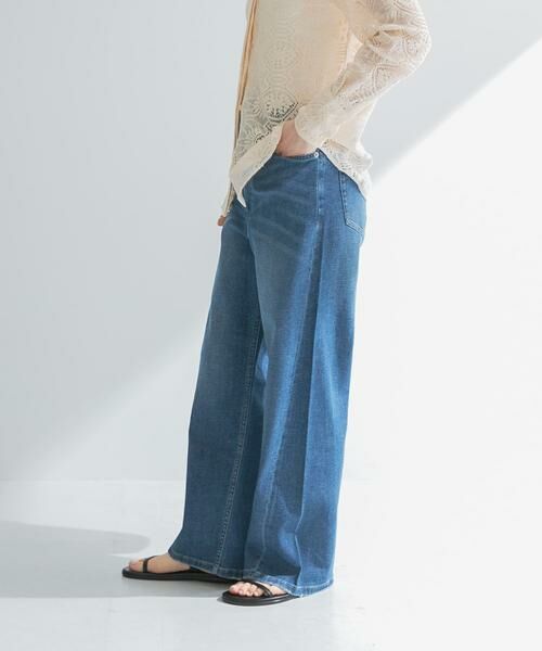 URBAN RESEARCH / アーバンリサーチ デニムパンツ | 『3サイズ展開』綿麻デニムワイドストレートパンツ | 詳細8