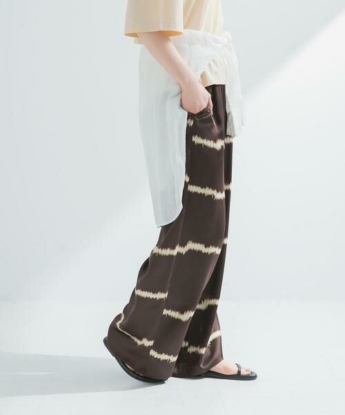 URBAN RESEARCH / アーバンリサーチ その他パンツ | 『2サイズ展開』シルクミックスボーダープリントパンツ | 詳細3