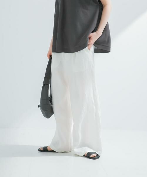 URBAN RESEARCH / アーバンリサーチ その他パンツ | 『3サイズ展開』new basic　リネンイージーワイドスラックス | 詳細2