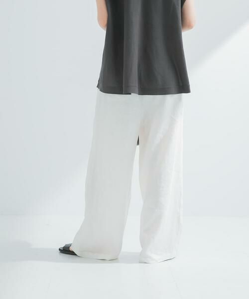 URBAN RESEARCH / アーバンリサーチ その他パンツ | 『3サイズ展開』new basic　リネンイージーワイドスラックス | 詳細4