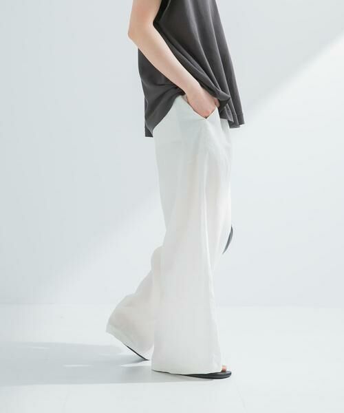 URBAN RESEARCH / アーバンリサーチ その他パンツ | 『3サイズ展開』new basic　リネンイージーワイドスラックス | 詳細5