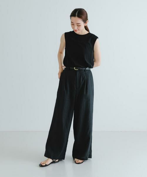URBAN RESEARCH / アーバンリサーチ その他パンツ | 『3サイズ展開』new basic　リネンイージーワイドスラックス | 詳細16