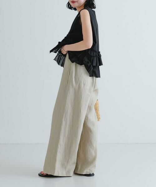 URBAN RESEARCH / アーバンリサーチ その他パンツ | 『3サイズ展開』new basic　リネンイージーワイドスラックス | 詳細28