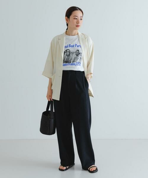 URBAN RESEARCH / アーバンリサーチ その他パンツ | 『3サイズ展開』『MADE IN JAPAN』カットジョーゼットイージースラックス | 詳細7