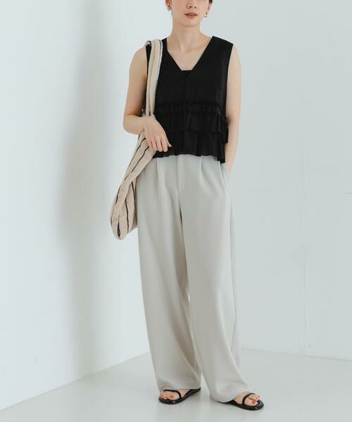 URBAN RESEARCH / アーバンリサーチ その他パンツ | 『3サイズ展開』『MADE IN JAPAN』カットジョーゼットイージースラックス | 詳細28