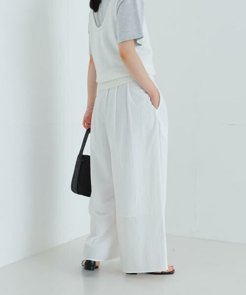 URBAN RESEARCH / アーバンリサーチ その他パンツ | コットンギャザーワイドパンツ | 詳細4