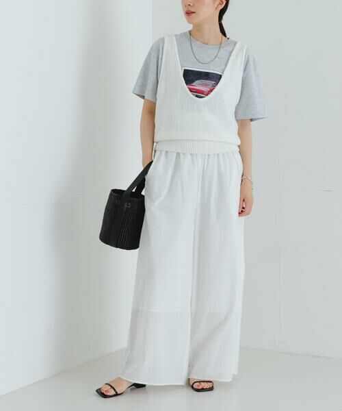 URBAN RESEARCH / アーバンリサーチ その他パンツ | コットンギャザーワイドパンツ | 詳細5