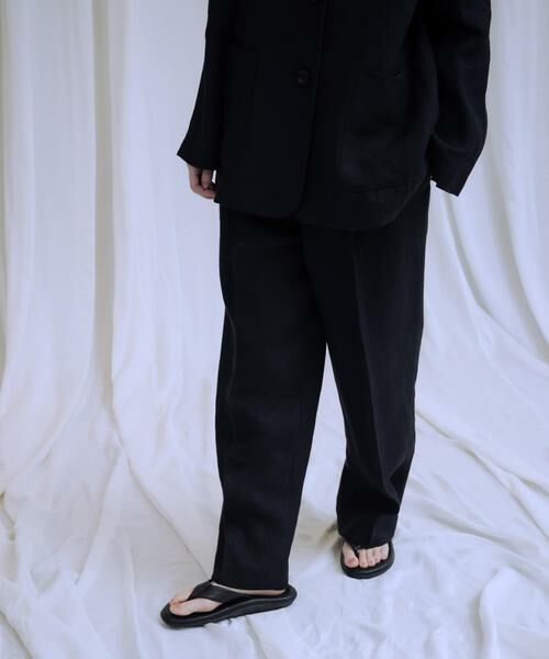 URBAN RESEARCH / アーバンリサーチ その他パンツ | 『3サイズ展開』new basic　リネンハイウエストパンツ | 詳細1