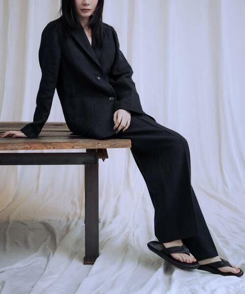 URBAN RESEARCH / アーバンリサーチ その他パンツ | 『3サイズ展開』new basic　リネンハイウエストパンツ | 詳細4