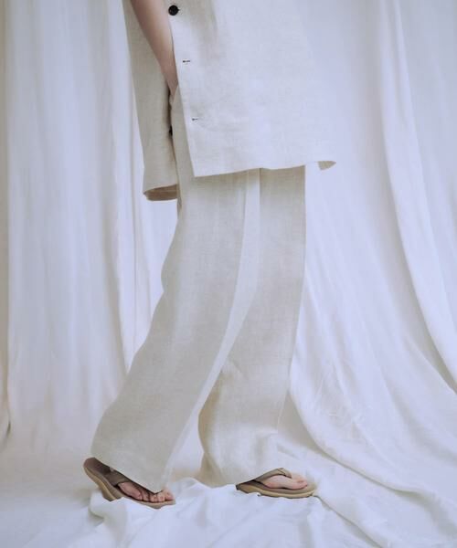 URBAN RESEARCH / アーバンリサーチ その他パンツ | 『3サイズ展開』new basic　リネンハイウエストパンツ | 詳細15
