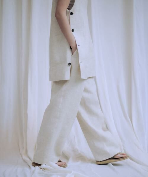 URBAN RESEARCH / アーバンリサーチ その他パンツ | 『3サイズ展開』new basic　リネンハイウエストパンツ | 詳細16