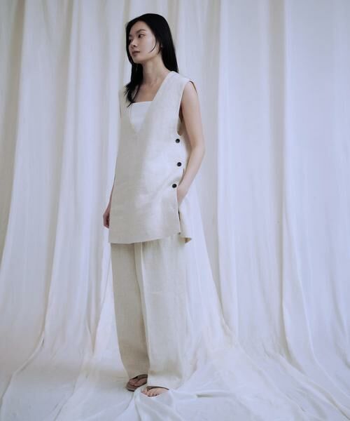 URBAN RESEARCH / アーバンリサーチ その他パンツ | 『3サイズ展開』new basic　リネンハイウエストパンツ | 詳細18