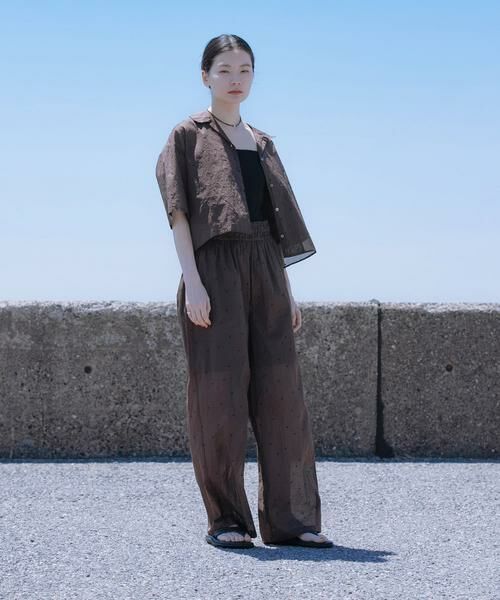 URBAN RESEARCH / アーバンリサーチ その他パンツ | new basic　オーガンジードットイージーパンツ | 詳細2