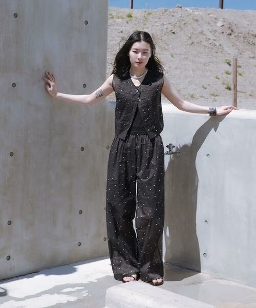 URBAN RESEARCH / アーバンリサーチ その他パンツ | new basic　オーガンジードットイージーパンツ | 詳細12