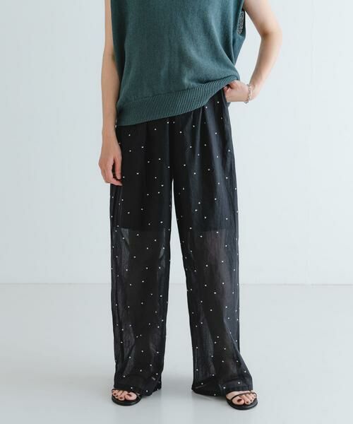 URBAN RESEARCH / アーバンリサーチ その他パンツ | new basic　オーガンジードットイージーパンツ | 詳細13