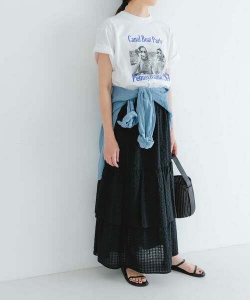 URBAN RESEARCH / アーバンリサーチ スカート | サッカーティアードロングスカート | 詳細3