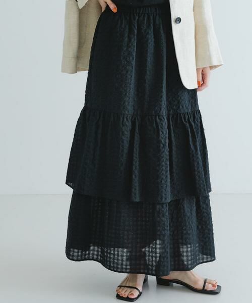 URBAN RESEARCH / アーバンリサーチ スカート | サッカーティアードロングスカート | 詳細4