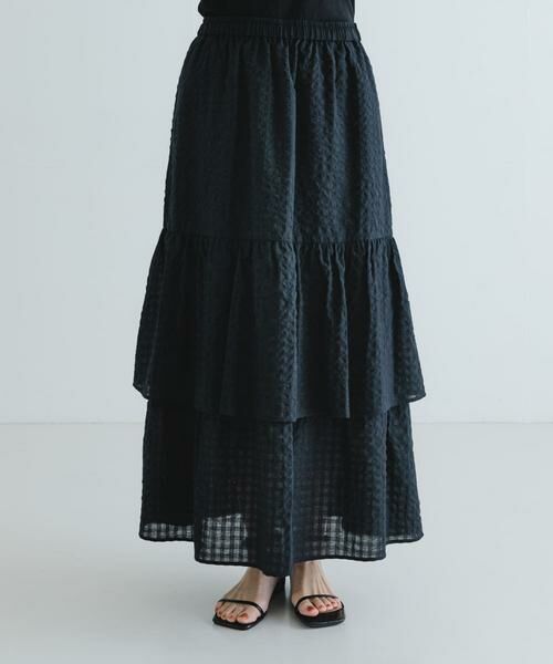 URBAN RESEARCH / アーバンリサーチ スカート | サッカーティアードロングスカート | 詳細8