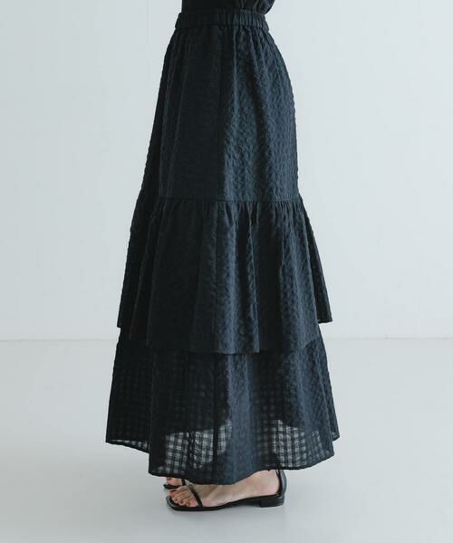 URBAN RESEARCH / アーバンリサーチ スカート | サッカーティアードロングスカート | 詳細9