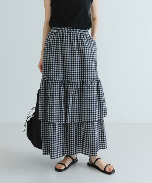 URBAN RESEARCH / アーバンリサーチ スカート | サッカーティアードロングスカート | 詳細14