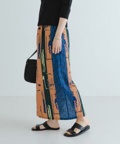 URBAN RESEARCH / アーバンリサーチ スカート | 『2サイズ展開』アートプリントストレートスカート