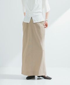 URBAN RESEARCH / アーバンリサーチ スカート | 『2サイズ展開』リネン混ロングスカート
