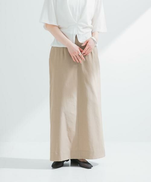 URBAN RESEARCH / アーバンリサーチ スカート | 『2サイズ展開』リネン混ロングスカート | 詳細16