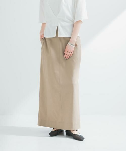 URBAN RESEARCH / アーバンリサーチ スカート | 『2サイズ展開』リネン混ロングスカート | 詳細17